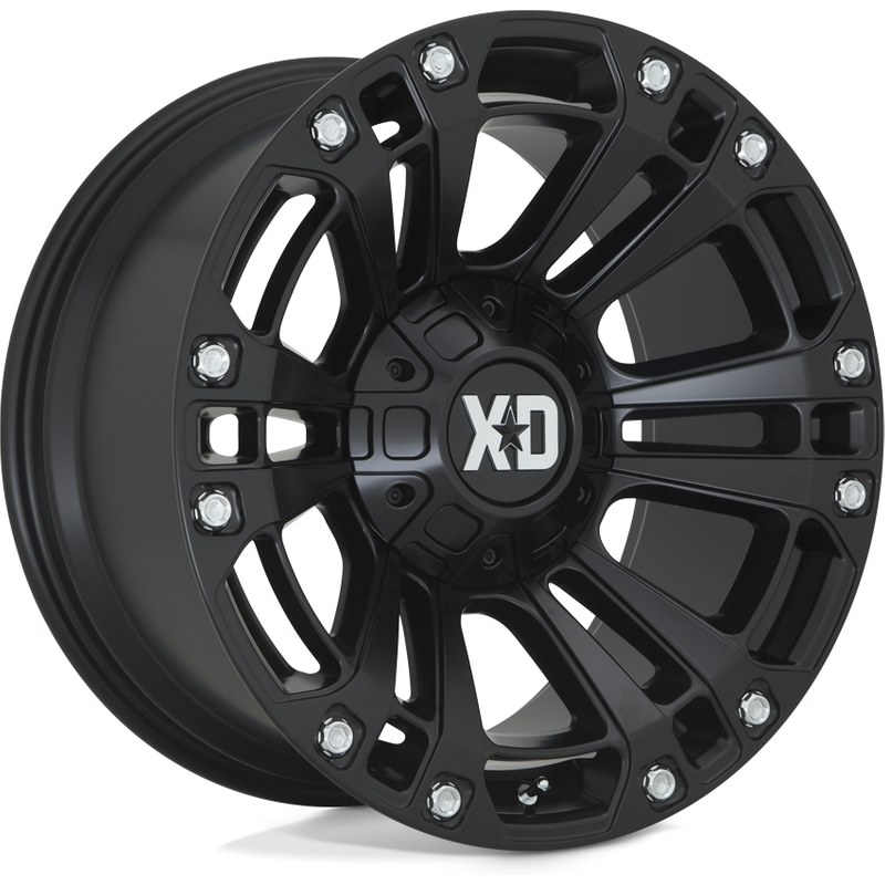 XD Series XD851 Monster 3 Satin Black 20x9 Wheels 5x150 Bolt Pattern