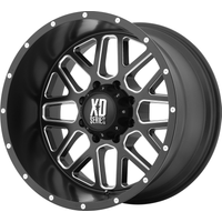 Roues XD Series XD818 Heist Satin Noir Milled 20x9 6x139.7 — Roues et jantes