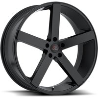 Roues Cavallo CLV-5 Noir Brillant & Rouge - 20x8.5 - 5x114.3 — Roues et jantes