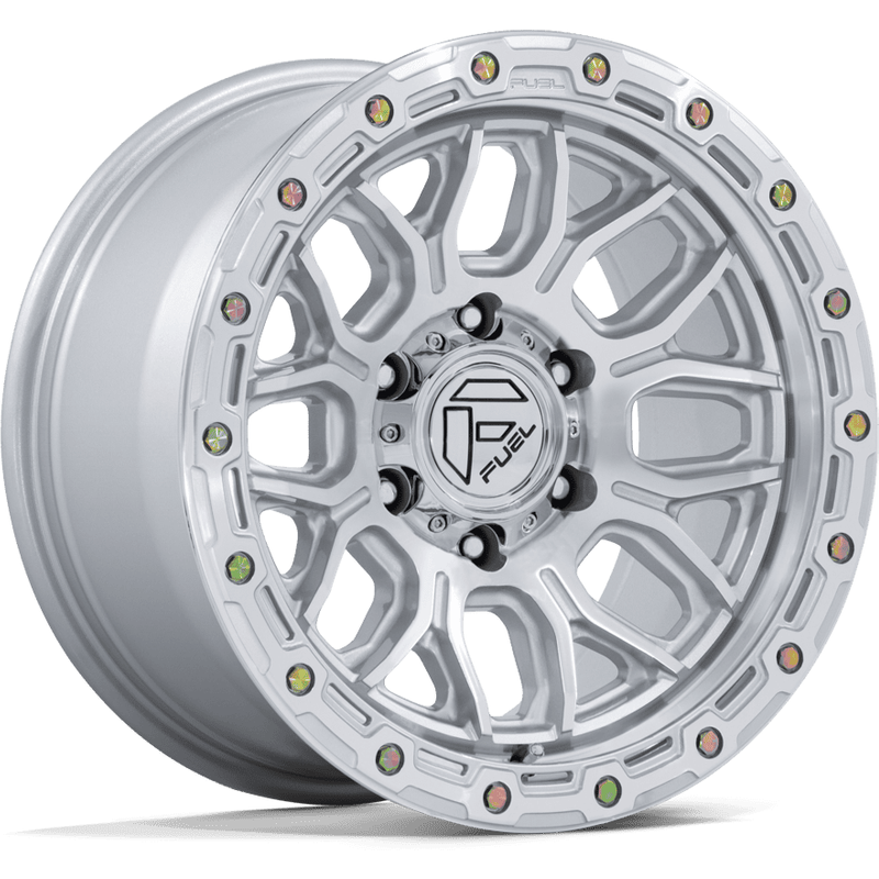 Fuel FC881 Surge Machined Silver Wheels - 17x9 - 5x127 Bolt Pattern — Wheels & Rims