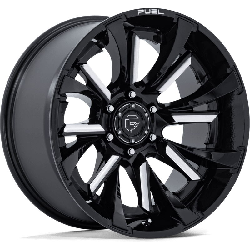 Jantes Fuel FC895 Tantrum Gloss Black Milled - 20x10 - 5x127 -18 — Roues et jantes
