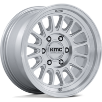 KMC Roue KM733 Impact FFT Argent Machiné 17x8.5 6x130 25 Offset — Roues et jantes