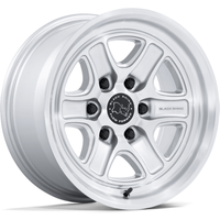 Black Rhino BR032 Echo Machined Silver Wheels - 17x8.5 - 6x135