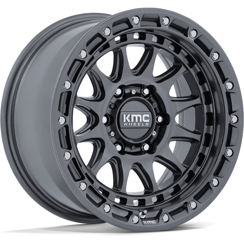 KMC KM556 Crux Gunmetal 17x8.5 Rims 5x127 Bolt Pattern 0 Offset — Wheels & Rims