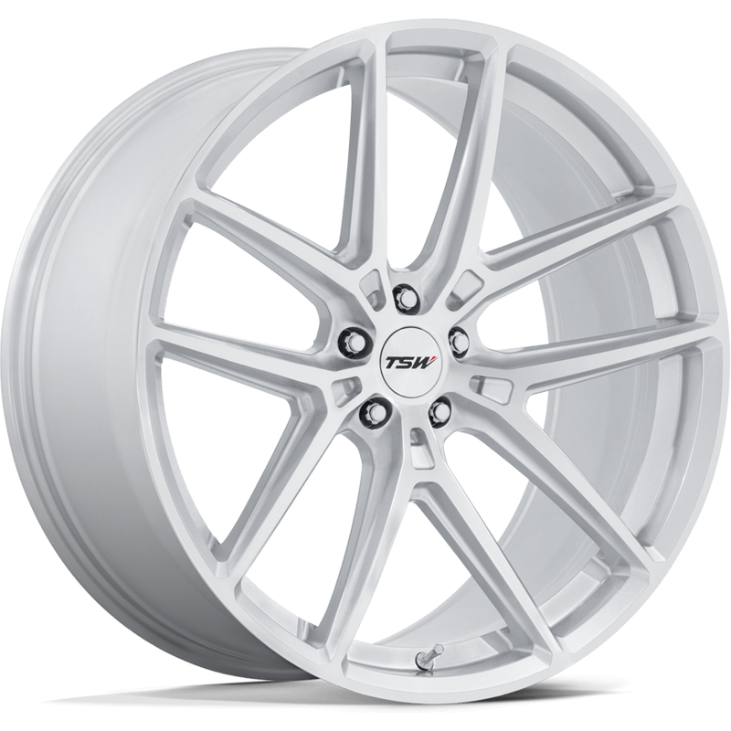 TSW TW006 Imola Machined Silver Wheels - 19x10.5 - 5x114.3