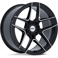 TSW TW008 Slipstream Machined Black 19x10.5 Rims 5x114.3 Bolt Pattern