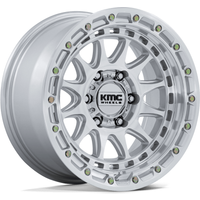 KMC Roue KM556 Crux Argent Machiné - 17x8.5 - 5x127 - 0 Dédain