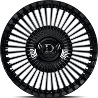 Roues Dolce Luxury Trento Noir Brillant - 20x9 - Motif de 5x112
