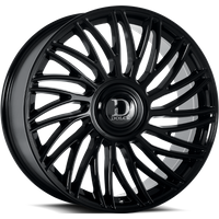 Roues Dolce Luxury Sesto Noir Brillant - 22x9.5 - Motif de Boulons 6x135