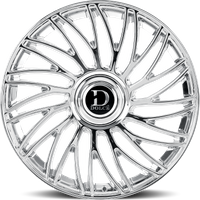 Roues Dolce Luxury Sesto Chrome 22x9.5 6x135 Motif de boulons 18 Offset