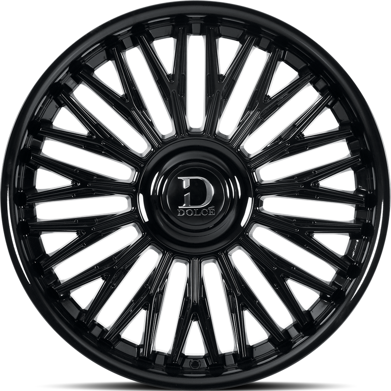 Dolce Luxury Lusso Glossy Black Wheels - 22x9.5 - 6x135 Bolt Pattern — Wheels & Rims