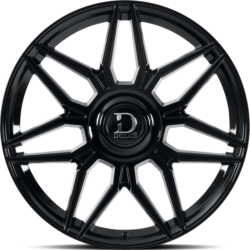 Dolce Luxury Verona Glossy Black Wheels - 22x9.5 - 6x135 Bolt Pattern — Wheels & Rims