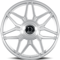 Dolce Luxury Verona Glossy Silver Brush Face Wheels 22x9.5 6x135 — Wheels & Rims