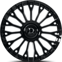 Dolce Luxury Roma Glossy Black Wheels - 22x9.5 - 6x135 Bolt Pattern — Wheels & Rims