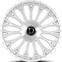 Dolce Luxury Roma Glossy Silver Brush Face Wheels - 22x9.5 - 6x135 — Wheels & Rims