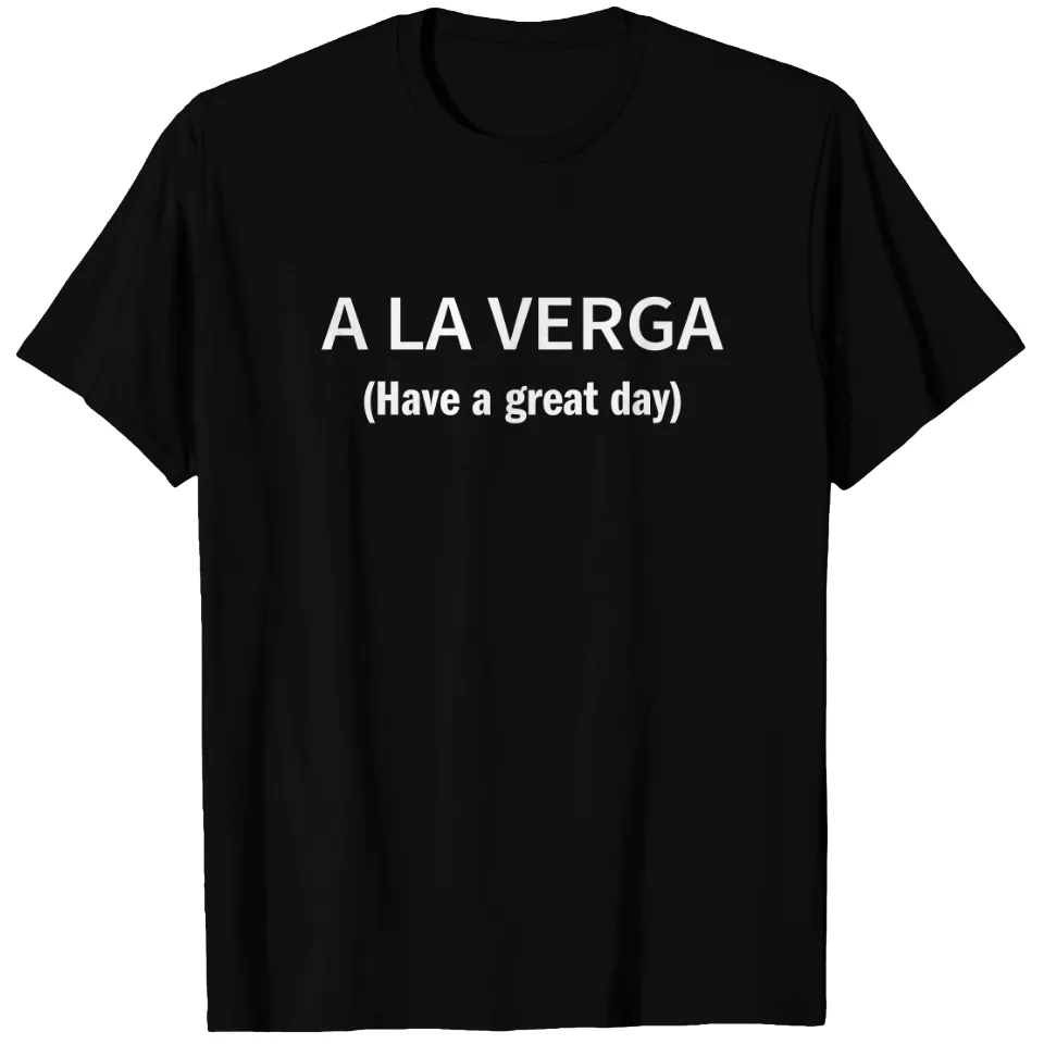 T-shirt noir A La Verga pour hommes — T-shirts pour hommes