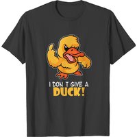 Don't Give A Duck Men's T-Shirt in Black