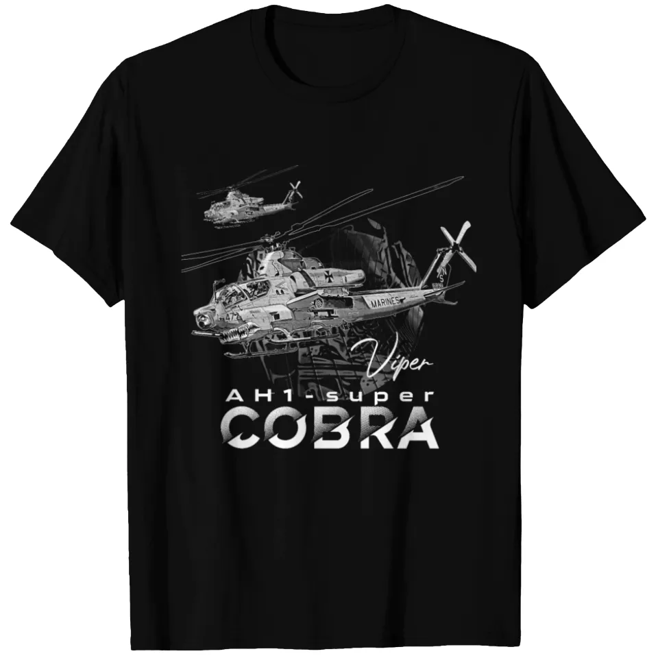 AH-1 Super Cobra Viper Helicopter T-Shirt for Men — Mens T Shirts