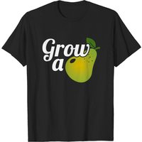 T-shirt Grow A Pear pour hommes en noir — T-shirts pour hommes