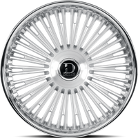 Roues Dolce Luxury Razzo Finition Argent Brillant - 22x9.5 — Roues et jantes