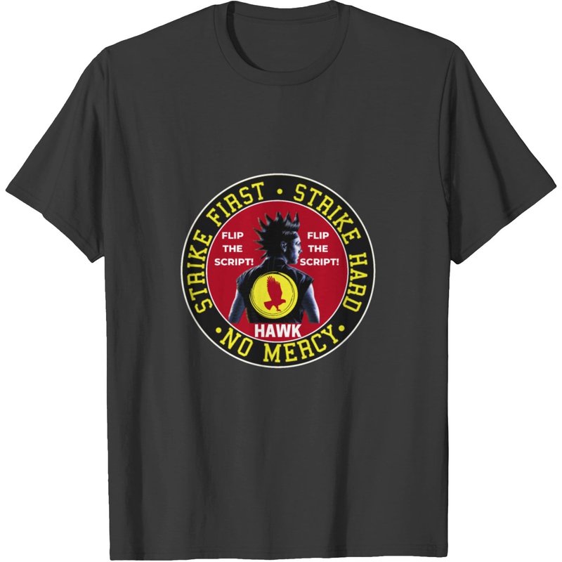 Flip The Script Cobra Kai Hawk T-Shirt for Men — Mens T Shirts