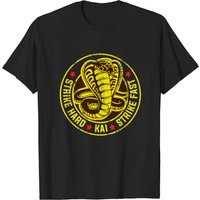 Cobra Strike Hard Kai Strike Fast No Mercy Karate T-shirt for Men