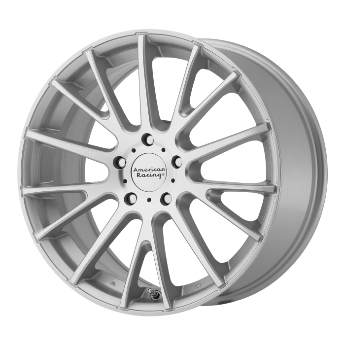 Roues usinées American Racing AR904 argent 16x7 40mm déport 5x114.3 BP — Roues et jantes