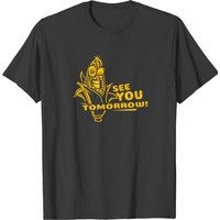T-shirt Corn See You Tomorrow pour hommes en noir