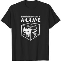 T-shirt pour hommes Schrodinger's Cat en noir