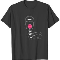 T-shirt Lollipop Lick pour hommes en noir