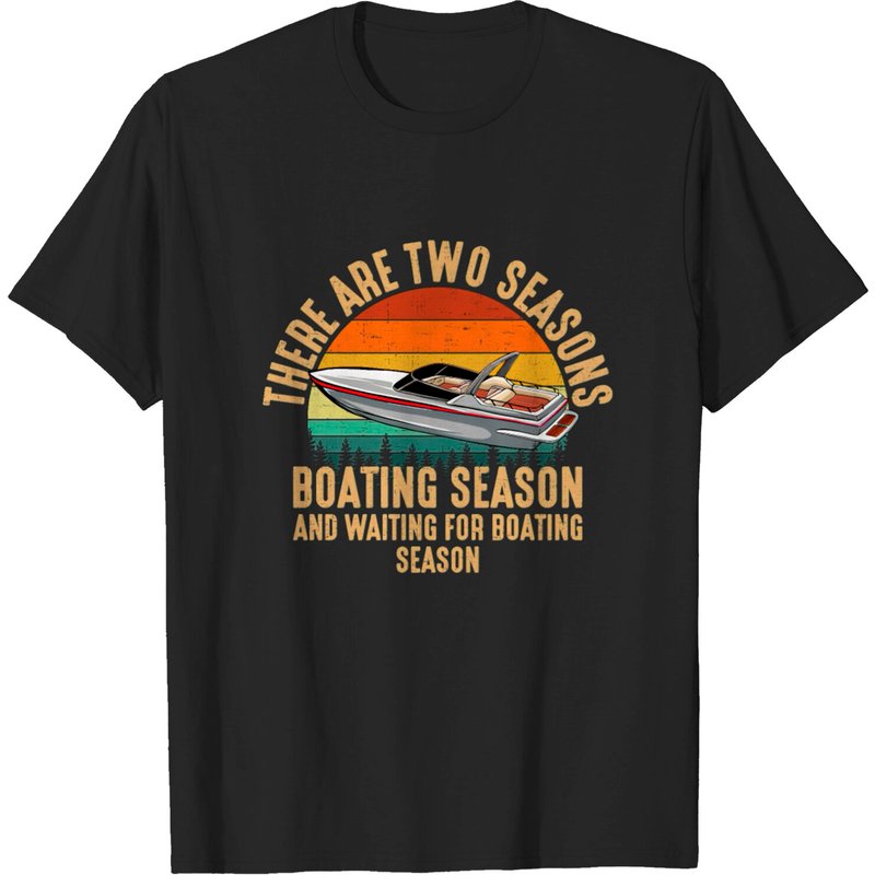 Two Seasons Of Boating Men's Motor Boating T-Shirt — Mens T Shirts