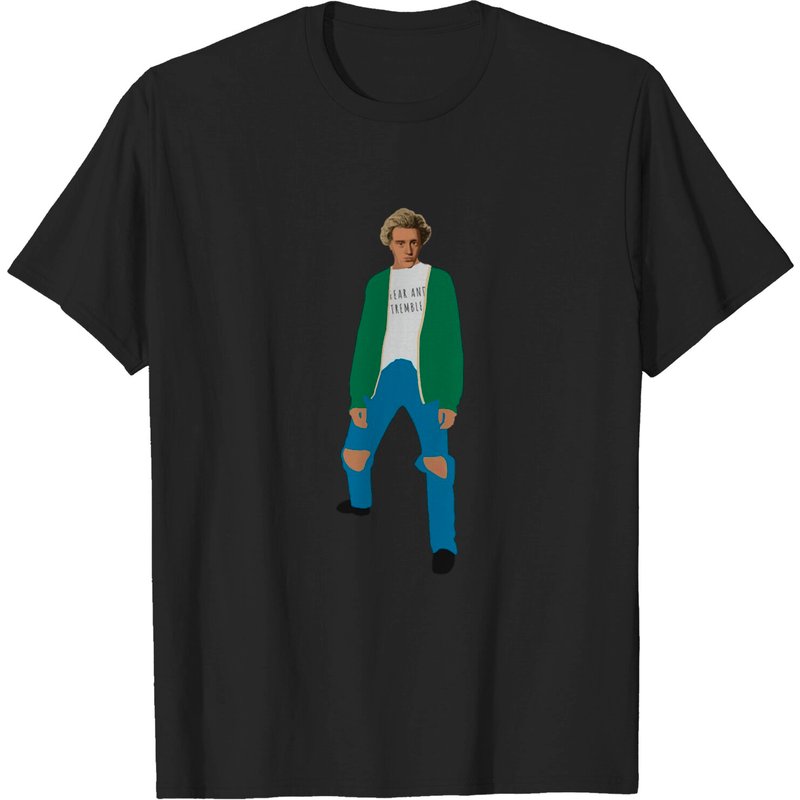 T-shirt Grunge Kierkegaard pour hommes en noir