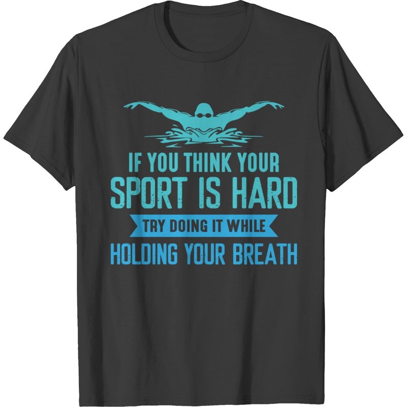 T-shirt de natation amusant pour hommes Swim Swimmer
