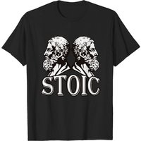 Stoic Philosopher T-Shirt for Men in Black