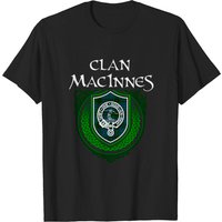 Macinnes Surname Scottish Clan Tartan Crest Badge T-shirt for Men