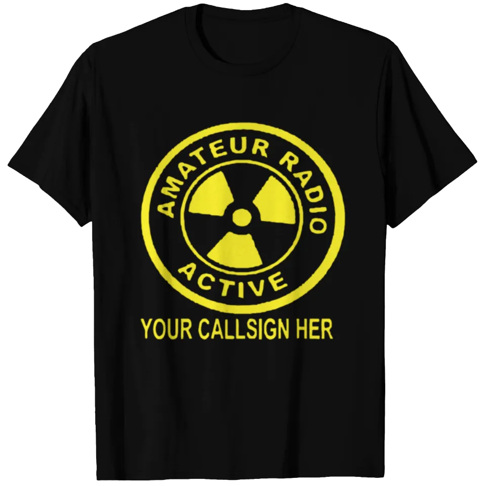 Amateur Radio T-Shirt for Men in Black