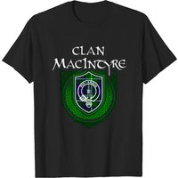 Macintyre Surname Scottish Clan Tartan Crest Badge T-shirt