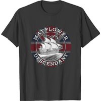 T-shirt Distressed Union Jack Descendant de Mayflower pour hommes — T-shirts pour hommes