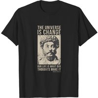 T-shirt pour hommes avec citation de Marc Aurèle : L'univers est changement — T-shirts pour hommes