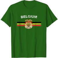 T-shirt Drapeau Belge pour Hommes avec Emblème Belge — T-shirts pour hommes