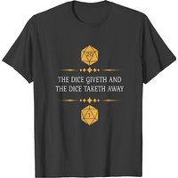 T-shirt RPG The Dice Giveth And Taketh Away pour hommes — T-shirts pour hommes