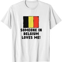 Someone In Belgium Loves Me! Men's T-Shirt — Mens T Shirts