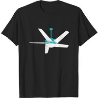 Ceiling Fan T-Shirt for Men in Black — Mens T Shirts