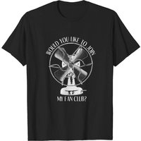 Vintage Electric Fan Pun T-shirt for Men — Mens T Shirts