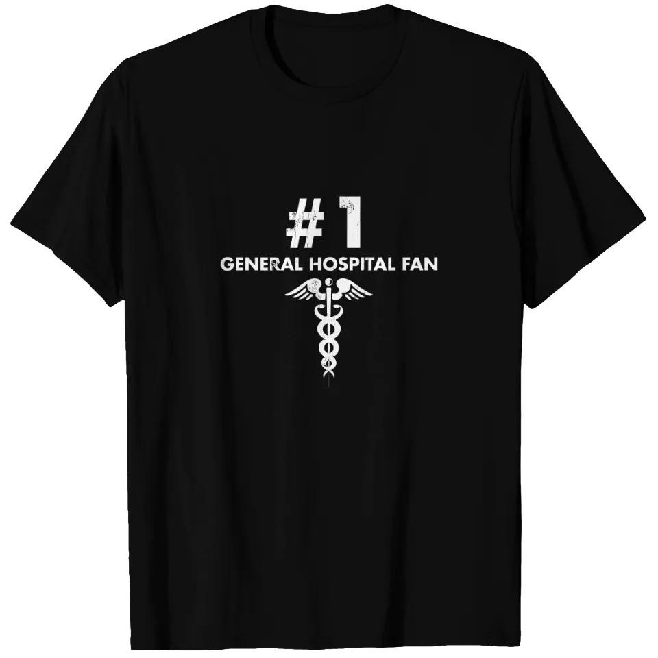 T-Shirt Fan de General Hospital pour Hommes - Noir — T-shirts pour hommes