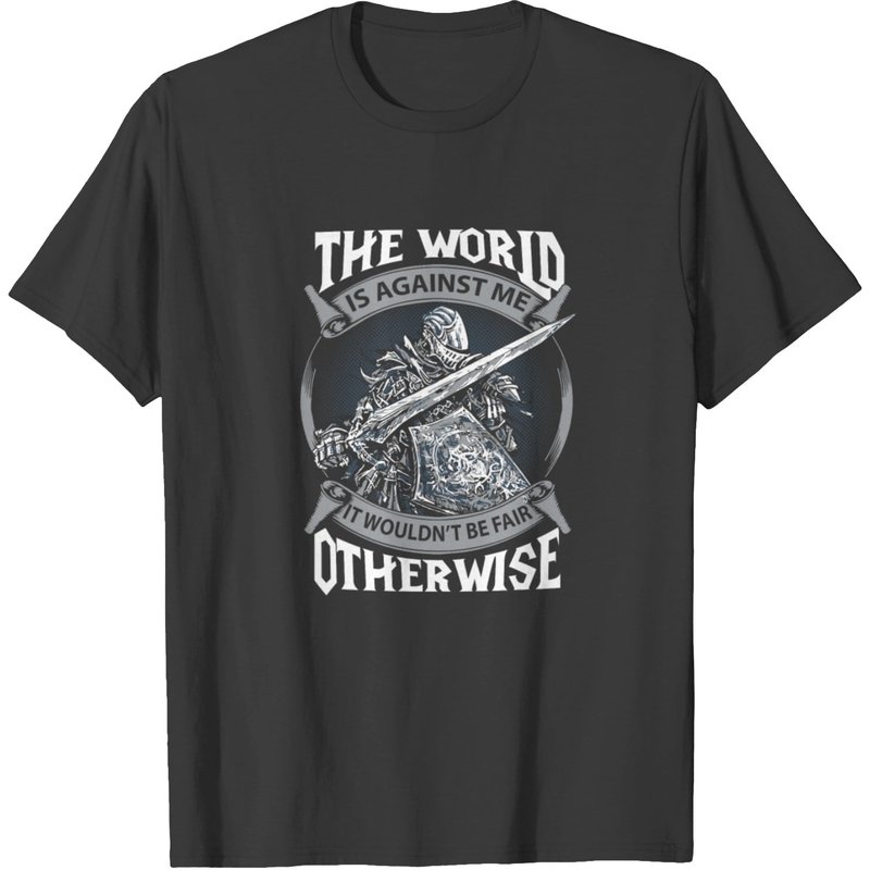Dark Souls - Le monde est contre moi T-shirt pour hommes — T-shirts pour hommes