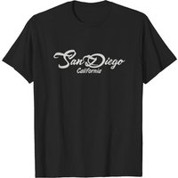 San Diego CA Men's T-Shirt in Black