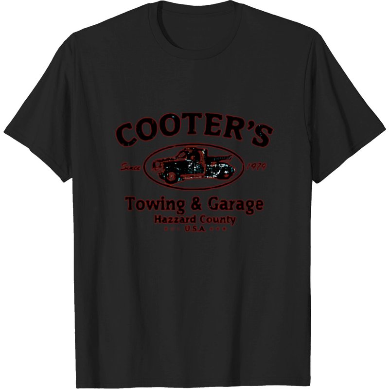 Cooters Garage Men's T-Shirt in Black — Mens T Shirts