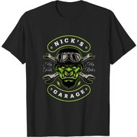 Nick's Garage Personalized T-Shirt for Men