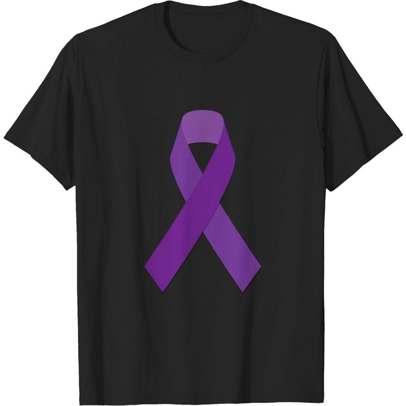 Purple Ribbon T-shirt for Men